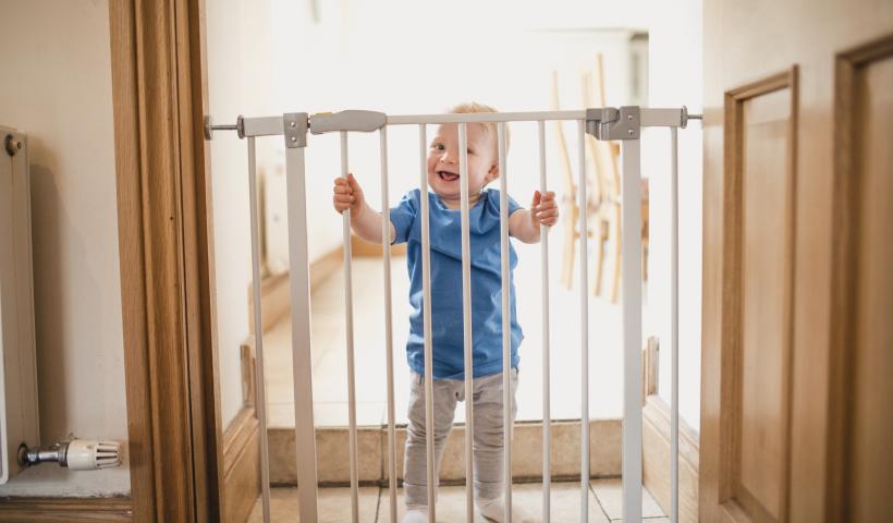 baby behind bars