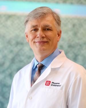 Doctor in white lab coat