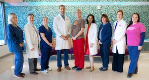 Group of providers inside hospital