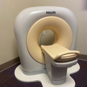 Mini replica of CT scanner, kitten scanner
