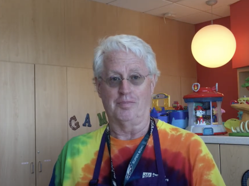 Ray talking about volunteering.
