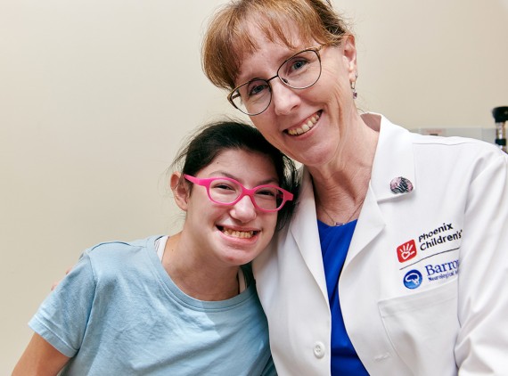 Doctor hugging a patient