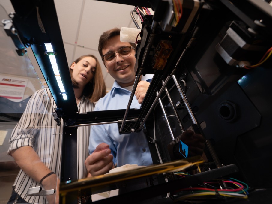 Researchers in 4D Cardiology Lab